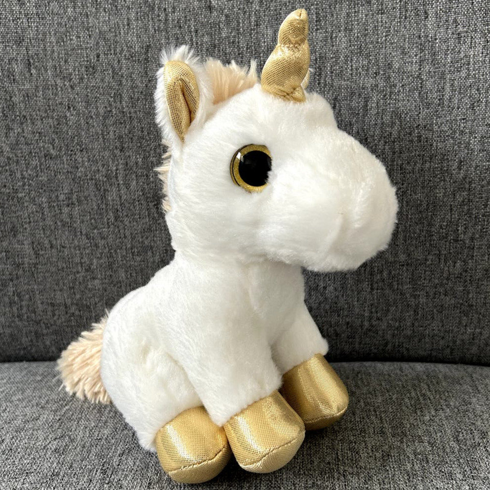 Aurora Sparkle Tales 8" Gold Unicorn Stuffed Animal Plush